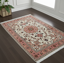 Charger l'image dans la galerie, Tapis Tabriz fait main n°15327_153×103