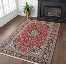 Charger l'image dans la galerie, GRAND Tapis Kachan tissé main n°16099_320×207