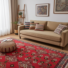 Charger l'image dans la galerie, Grand Tapis Ghachgai tissé main n°12966_305×143
