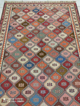 Charger l'image dans la galerie, Kilim Ghachghai tissé main n°19740_192×125