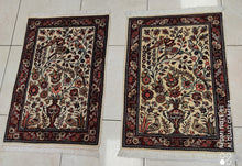 Charger l'image dans la galerie, PAIRE 2 tapis Ghom fait main n°17575_17577_80×60