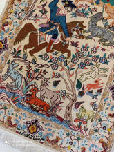 Charger l'image dans la galerie, TAPIS ISPAHAN fait main n°14265_107×72