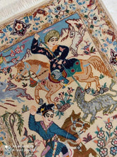 Charger l'image dans la galerie, TAPIS ISPAHAN fait main n°14265_107×72
