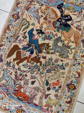Charger l'image dans la galerie, TAPIS ISPAHAN fait main n°14265_107×72