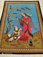 Charger l'image dans la galerie, Tapis Ispahan Leily et Majnoun fait main n°17422_110×80