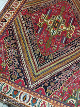 Charger l'image dans la galerie, Grand Tapis Ghachgai noué main n°17499_300×214