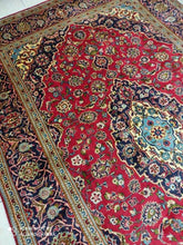 Charger l'image dans la galerie, GRAND Tapis Kachan tissé main n°16099_320×207