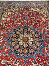 Charger l'image dans la galerie, Grand Tapis Ispahan fait main n°14176_357×260