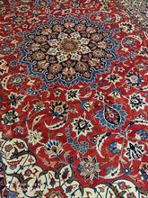 Charger l'image dans la galerie, Grand Tapis Ispahan fait main n°14176_357×260