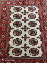 Charger l'image dans la galerie, Tapis Torkaman fait main n°13434_143×100