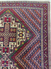 Charger l'image dans la galerie, Tapis Afchar fait main n°18812_158×122