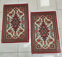 Charger l'image dans la galerie, Paire 2 tapis Ghom fait main n°19431_90×60