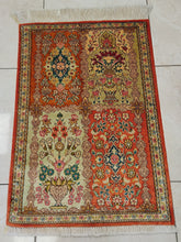 Charger l'image dans la galerie, Tapis Ghom soie noué main n°17601_80×55