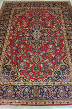 Charger l'image dans la galerie, Grand Tapis Kachan noué main n°12344_275×200