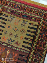 Charger l'image dans la galerie, Kilim Khorassan brodé main n°19596_180×100