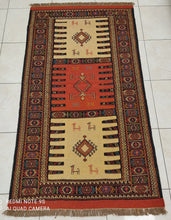 Charger l'image dans la galerie, Kilim Khorassan tissé main n°19610_195×105
