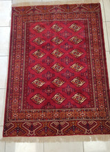 Charger l'image dans la galerie, Tapis Torkaman noué main n°19262_180×130