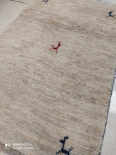 Charger l'image dans la galerie, Tapis Gabbeh tissé main n°12710_115×78