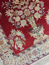 Charger l'image dans la galerie, Tapis Ghom soie noué main n°18192_115×78