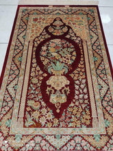 Charger l'image dans la galerie, Tapis Ghom soie fait main n°18588_120×76