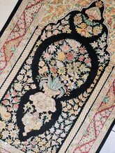 Charger l'image dans la galerie, Tapis Ghom soie noué main n°18577_120×78