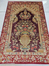 Charger l'image dans la galerie, Tapis Ghom soie noué main n°18219_120×80