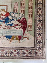 Charger l'image dans la galerie, Tapis Ghom soie “Le Dernier Repas” tissé main n°300_144×100