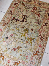 Charger l'image dans la galerie, Tapis Ghom soie fait main n°19754_147×100