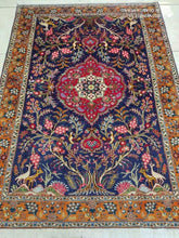 Charger l'image dans la galerie, Tapis Tabriz tissé main n°16130_147×106