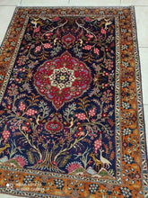Charger l'image dans la galerie, Tapis Tabriz tissé main n°16130_147×106