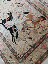 Charger l'image dans la galerie, Tapis Ghom soie tissé main n°16039_147×97