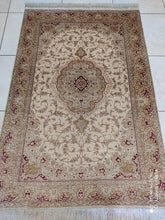 Charger l'image dans la galerie, Tapis Ghom soie tissé main n°16476_150×100