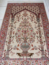 Charger l'image dans la galerie, Tapis Ghom soie tissé main n°19477_150×100