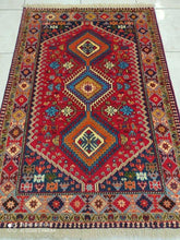 Charger l'image dans la galerie, Tapis Yalameh noué main n°19442_150×103