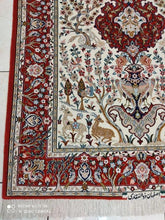 Charger l'image dans la galerie, Tapis Ispahan fait main n°17849_150×108