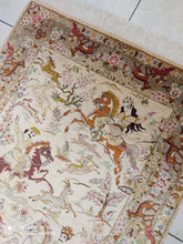 Charger l'image dans la galerie, Tapis Ghom soie tissé main n°19760_152×100