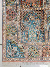 Charger l'image dans la galerie, Tapis Cachemire soie tissé main n°63_152×96