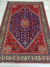 Charger l'image dans la galerie, Tapis Abadeh tissé main n°19369_154×102