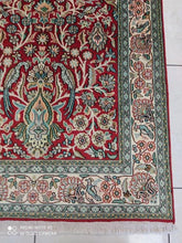 Charger l'image dans la galerie, Tapis Cachemire soie noué main n°100_155×95