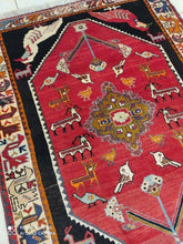 Charger l'image dans la galerie, Tapis Ghachghai noué main n°10556_162×117