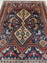 Charger l'image dans la galerie, Tapis Afchar fait main n°17416_180×133