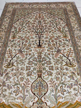 Charger l'image dans la galerie, Tapis Cachemire soie tissé main n°26_184×124