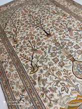 Charger l'image dans la galerie, Tapis Cachemire soie tissé main n°26_184×124