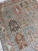 Charger l'image dans la galerie, Tapis Cachemire soie noué main n°21_186×123