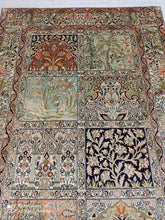 Charger l'image dans la galerie, Tapis Cachemire soie noué main n°25_188×123