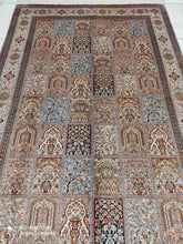 Charger l'image dans la galerie, Tapis Cachemire soie tissé main n°112_190×126