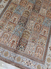 Charger l'image dans la galerie, Tapis Cachemire soie tissé main n°112_190×126