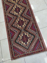 Charger l'image dans la galerie, Tapis Afchar fait main n°18813_192×75