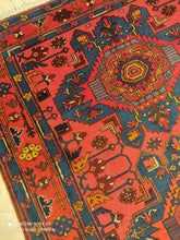 Charger l'image dans la galerie, TAPIS ANTIQUE Azerbaïdjan noué main n°18487_198×125