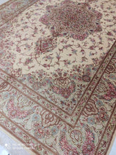 Charger l'image dans la galerie, TAPIS GHOM soie tissé main n°18227_199×130